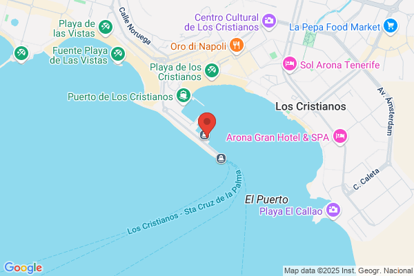 Punto de Recarga Puerto de Los Cristianos Atraque Fred Olsen