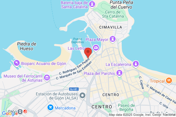 Parking PARKIA - El Espigón. Fomento. Puerto deportivo.Gijón. Asturias