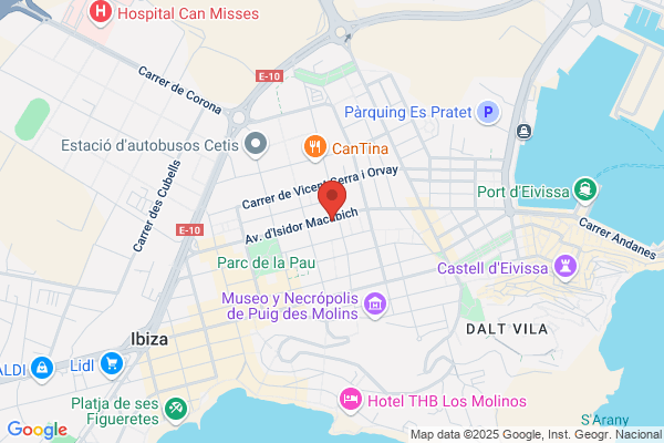 Optician in Ibiza. Pupiloptica. Centro de la Vision