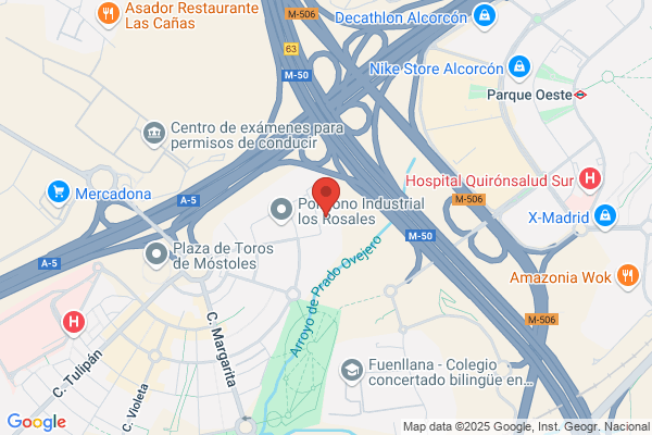 Caballete, enmarcación y cristalería