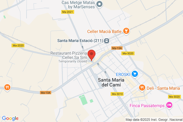 Restaurante Pizzería Celler Sa Sini