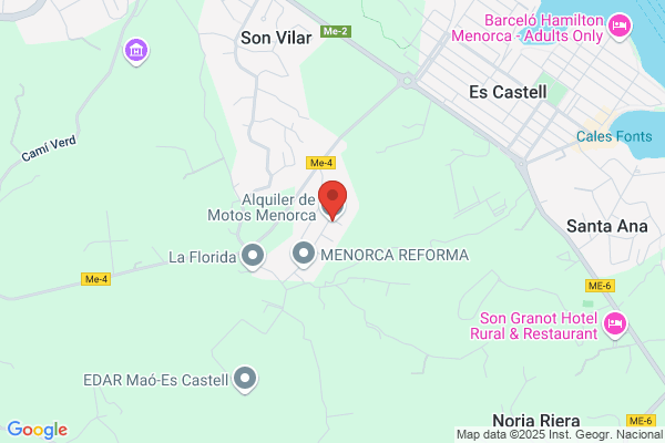 Alquiler Moto Menorca